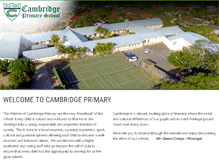 Tablet Screenshot of cambridgeprimary.co.za